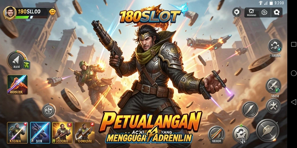 Gameplay intens dan penuh aksi dalam 180SLOT.