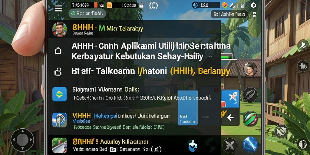 Tampilan antarmuka aplikasi Utility 8HHH yang memudahkan penggunaan.