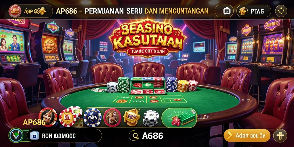 Tampilan gameplay Kasino yang menarik dan imersif di AP686.