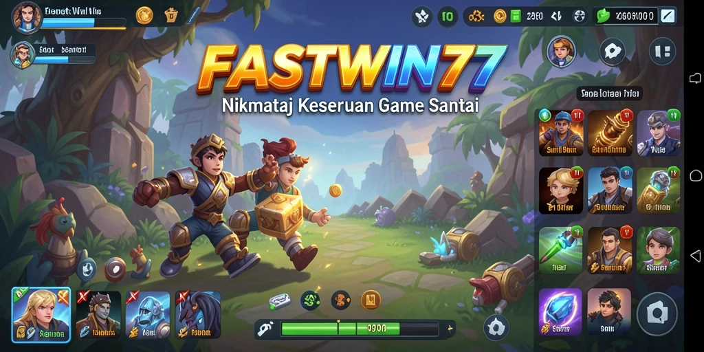 Tampilan gameplay menarik dari FASTWIN77, penuh warna dan tantangan.