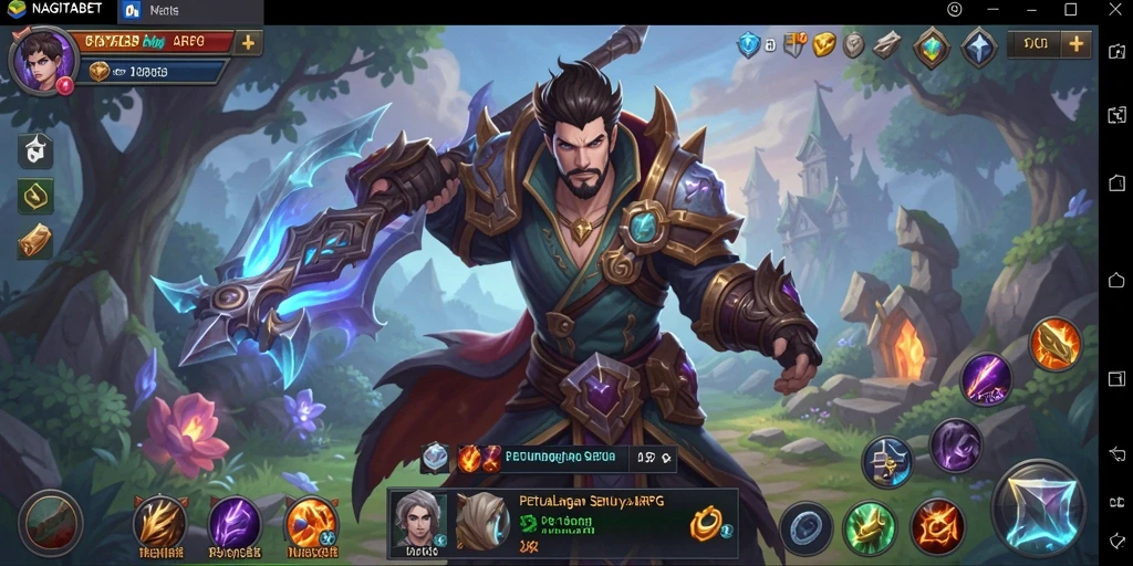 Screenshot NAGITABET menunjukkan aksi pertarungan seru dalam ARPG.