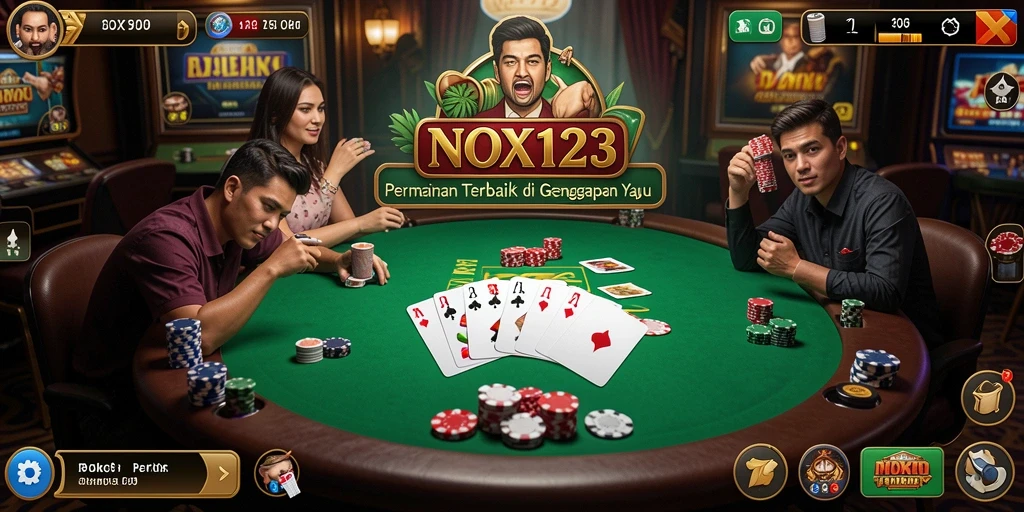 Tampilan screenshot game Poker yang menakjubkan dan interaktif.