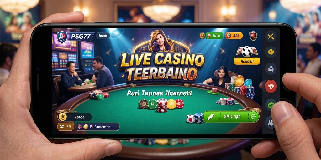 Tampilan gameplay Live Casino yang menarik dan interaktif.