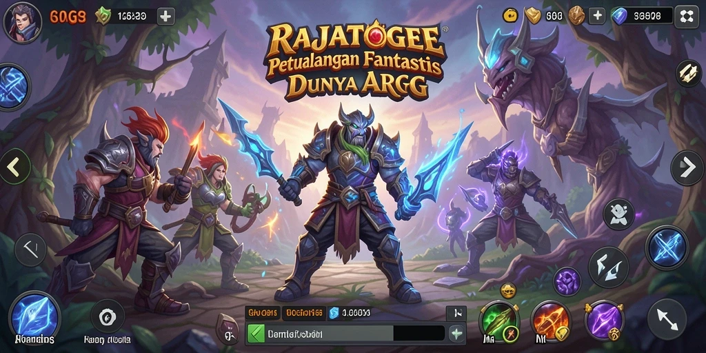 Tangkapan layar menunjukkan aksi seru gameplay ARPG.
