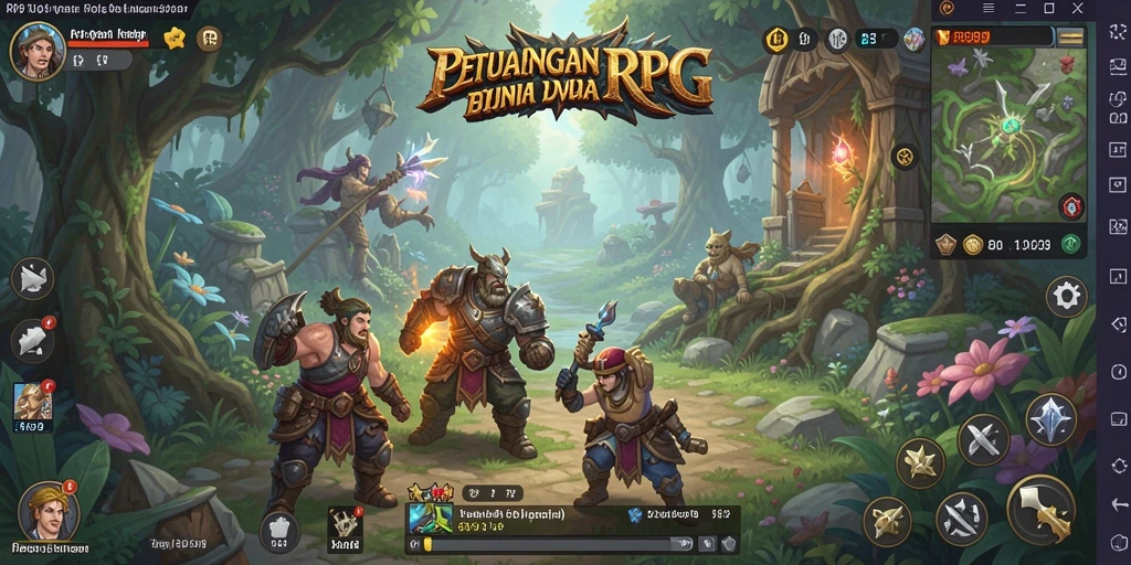 Tampilan gameplay RP99 yang seru dan mengasyikkan di dunia RPG.