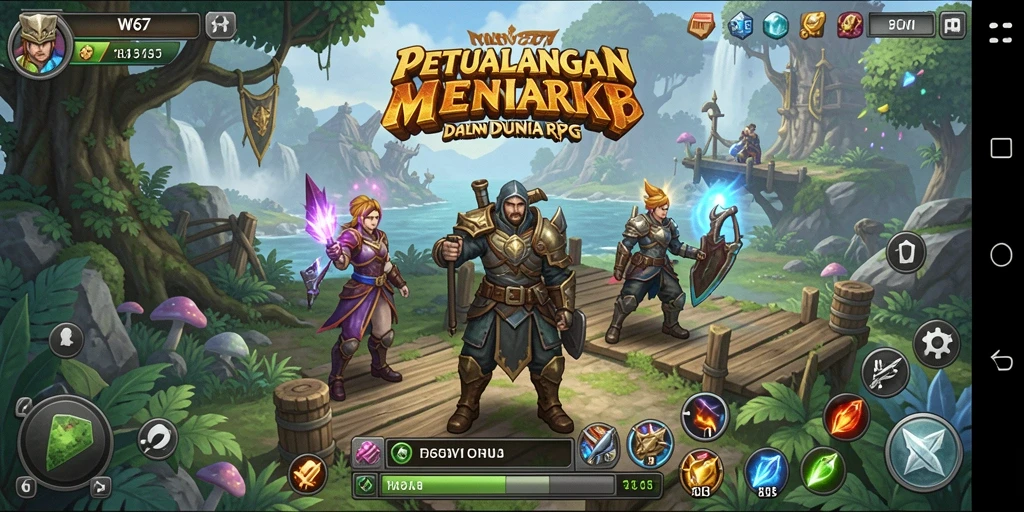 Gameplay RPG yang memukau dengan dunia yang luas.