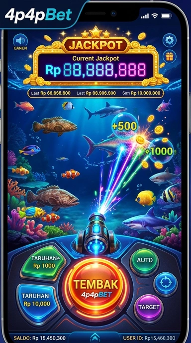 Tampilan antarmuka pengguna 4p4pbet yang menarik.